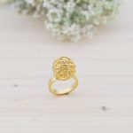 Anillo Ovillo de Plata de Ley Acabado Oro - Imagen 2