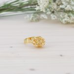 Anillo Ovillo de Plata de Ley Acabado Oro - Imagen 3