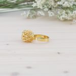 Anillo Ovillo de Plata de Ley Acabado Oro - Imagen 4