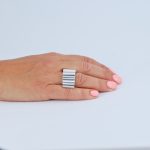 Anillo Ondas de Plata de Ley - Imagen 7