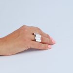 Anillo Ondas de Plata de Ley - Imagen 8