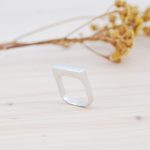 Anillo Cuadrado de Plata de Ley - Imagen 4