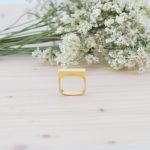 Anillo Cuadrado de Oro