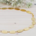 Collar Oval de Plata de Ley Acabado Oro - Imagen 3